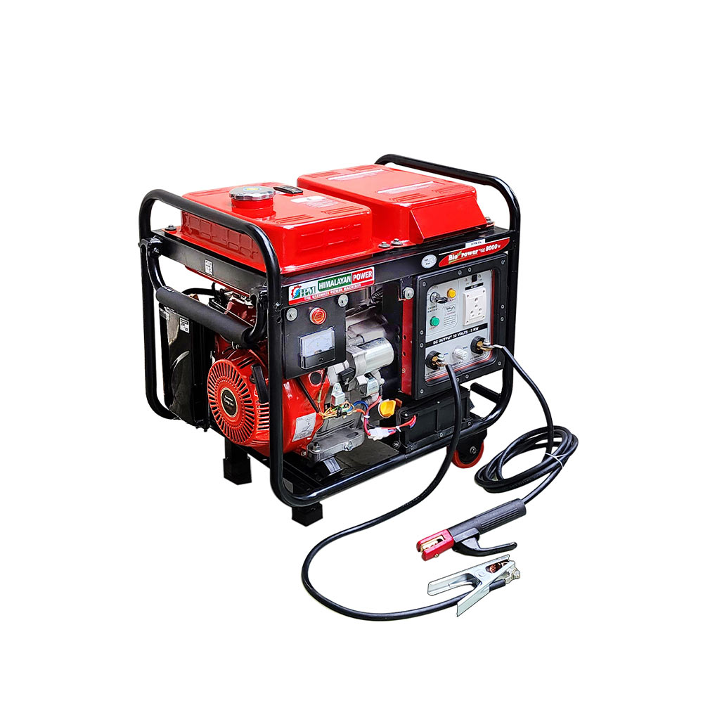 250 Amps portable smart Welding Generator -5 KW, with  Recoil & Self Start. Model GE-W8000RS, 